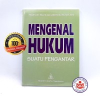 Mengenal Hukum; Suatu Pengantar