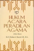 Hukum Acara Peradilan Agama ; Edisi Revisi