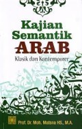 Kajian Semantik Arab; Klasik Dan Kontemporer