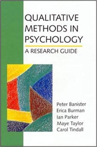 Qualitative Methods In Psychology A Research Guide