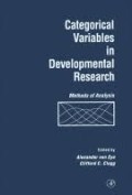 Categorical Variables in Developmental Research : Methods Of Analysis